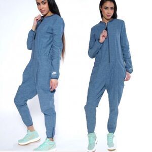 Nike x AMBUSH Crew Neck Zip Front Jumpsuit Blue XS Streetwear Collab